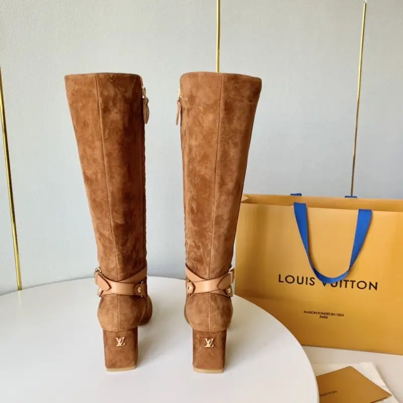 Louis Vuitton Високі чоботи шкіряні чоботи на підборах — Фото 3