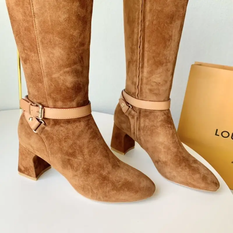 Louis Vuitton Високі чоботи шкіряні чоботи на підборах — Фото 5