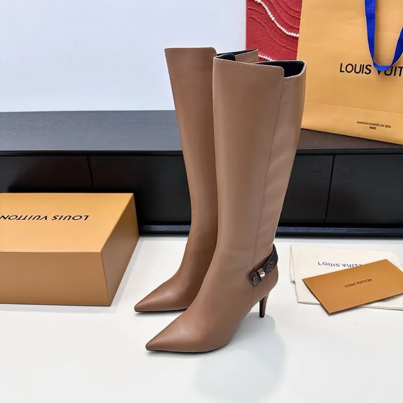 Louis Vuitton Високі чоботи шкіряні чоботи на підборах — Фото 5