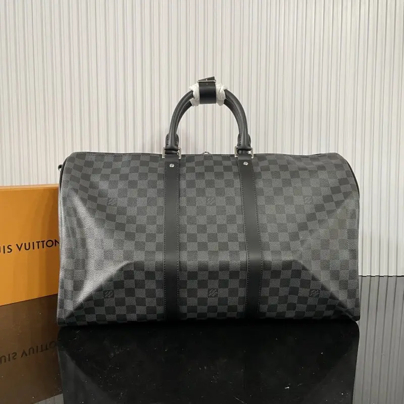 Louis Vuitton Дорожні сумка Keepall 45 з канваса Damier Graphite — Фото 3