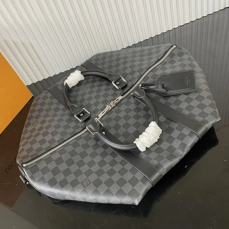 Louis Vuitton Дорожні сумка Keepall 45 з канваса Damier Graphite — Фото 5