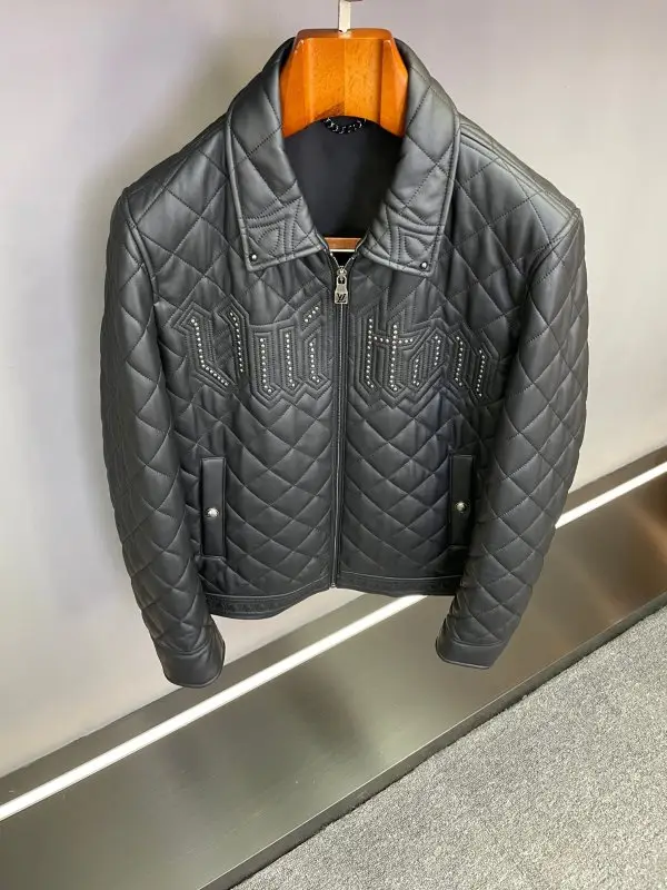 Louis Vuitton Jacket-bomber leather men's — Photo 2