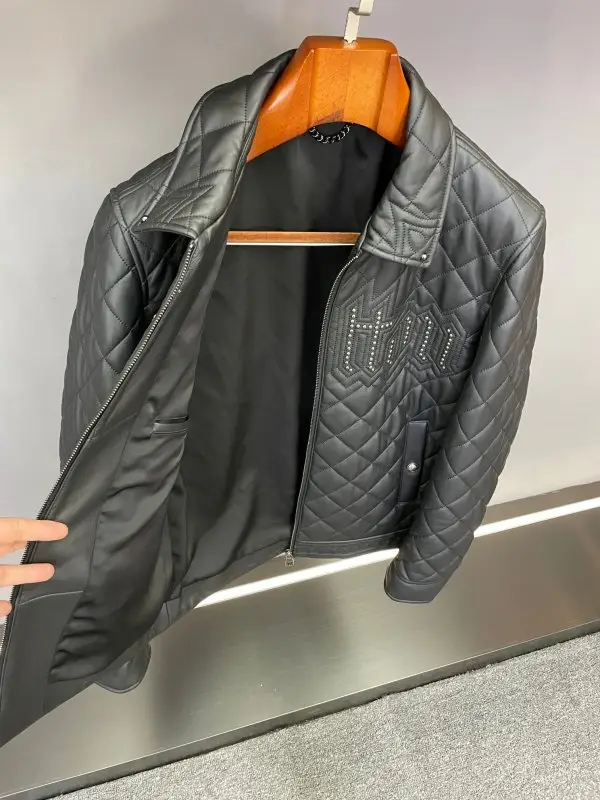 Louis Vuitton Jacket-bomber leather men's — Photo 4