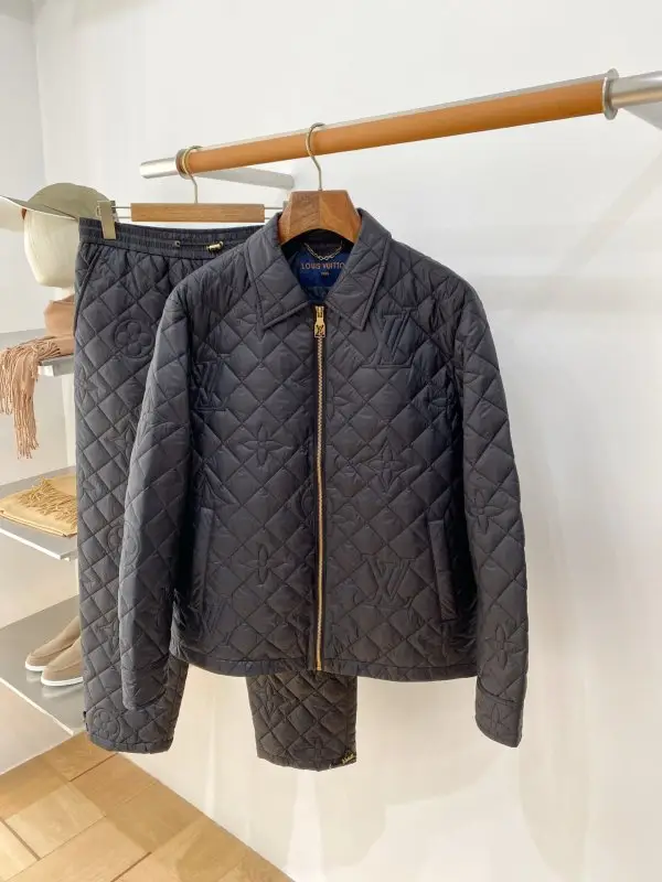 Louis Vuitton — Male winter costume on feathers