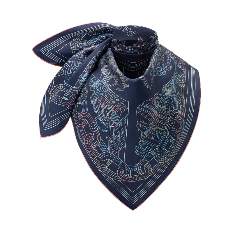 Louis Vuitton Шаль шовкова 90x90 см — Фото 3