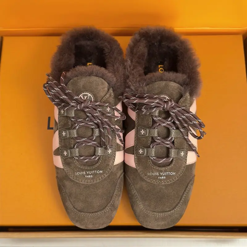 Louis Vuitton Кросівки Sneakerina на хутрі жіночі — Фото 4