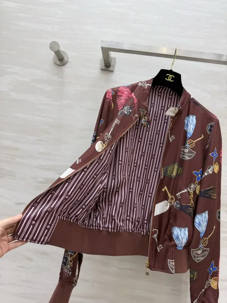 Louis Vuitton Двостороння шовкова сорочка жіноча — Фото 2