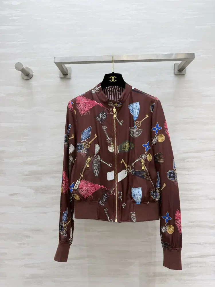 Louis Vuitton Двостороння шовкова сорочка жіноча — Фото 4