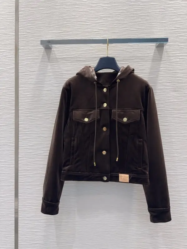 Louis Vuitton Жіноча оксамитова куртка — Фото 3