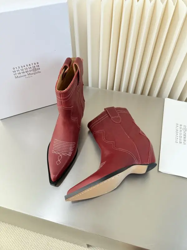 Maison Margiela MM6 Ботильоны MM6 Retro с острым носком и танкеткой — Фото 3