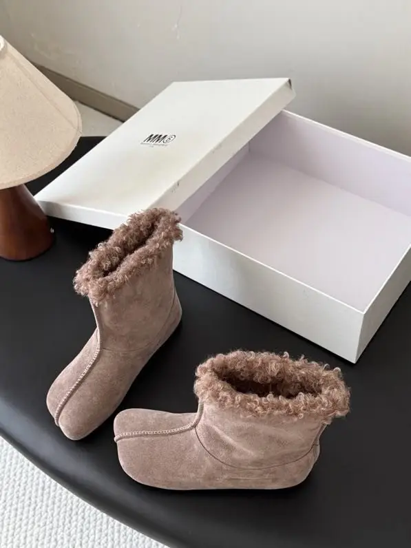 Maison Margiela MM6 Черевики Tabi шкіряні на хутрі — Фото 2
