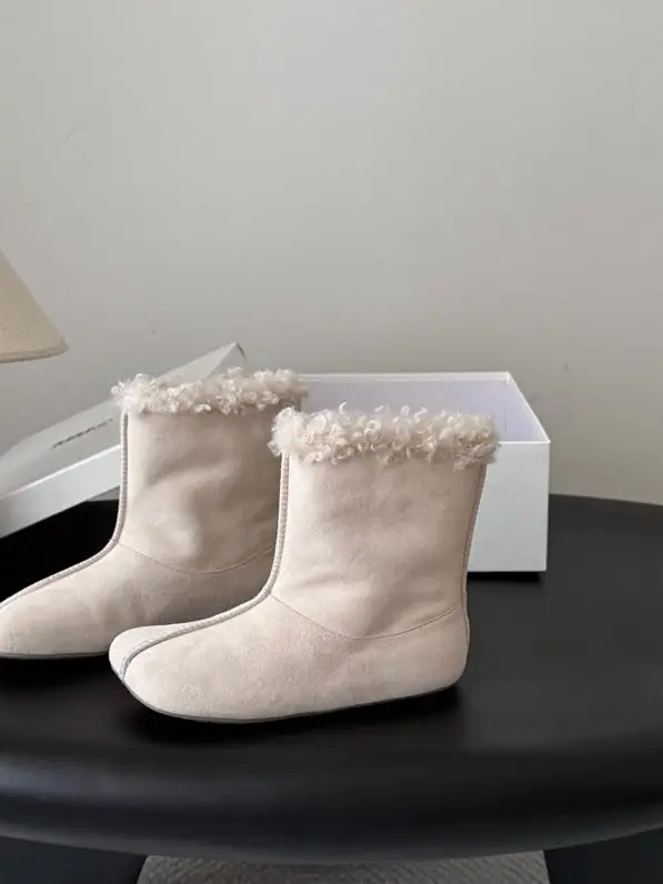 Maison Margiela MM6 Черевики Tabi шкіряні на хутрі — Фото 2