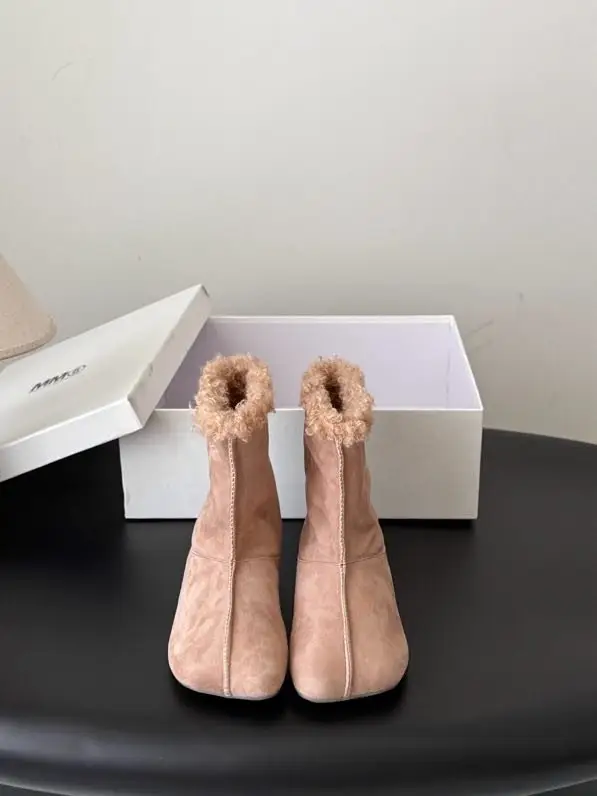 Maison Margiela MM6 Черевики Tabi шкіряні на хутрі — Фото 2