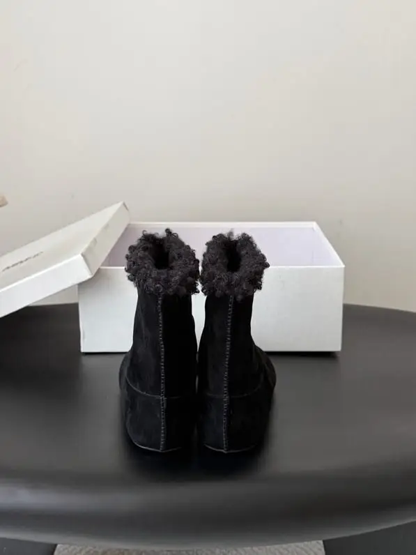 Maison Margiela MM6 Черевики Tabi шкіряні на хутрі — Фото 2