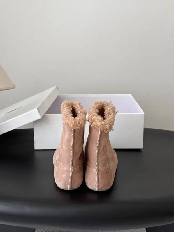 Maison Margiela MM6 Черевики Tabi шкіряні на хутрі — Фото 3