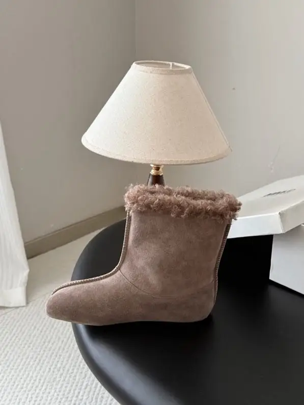 Maison Margiela MM6 Черевики Tabi шкіряні на хутрі — Фото 4