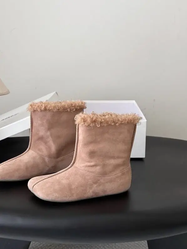 Maison Margiela MM6 Черевики Tabi шкіряні на хутрі — Фото 4