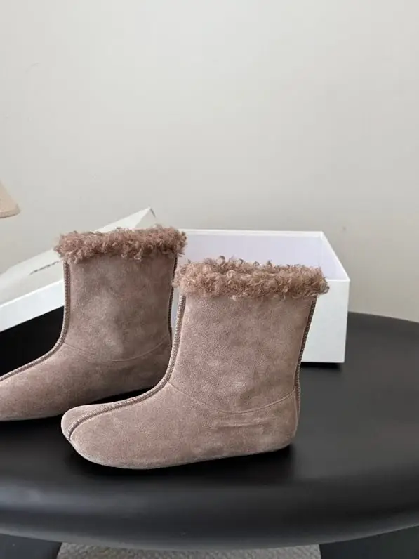 Maison Margiela MM6 Черевики Tabi шкіряні на хутрі — Фото 5