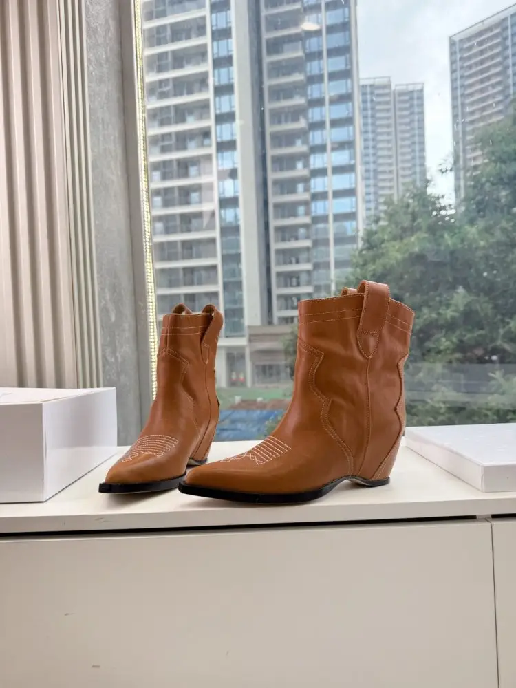 Maison Margiela MM6 Ковбойські чоботи MM6 з роздільним носком — Фото 3