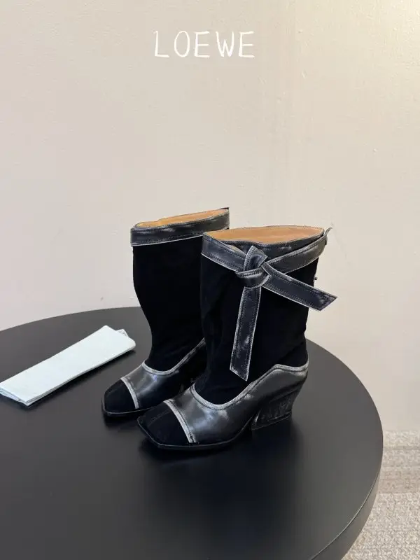 Maison Margiela MM6 <отильоны з квадратним носком на підборах — Фото 5