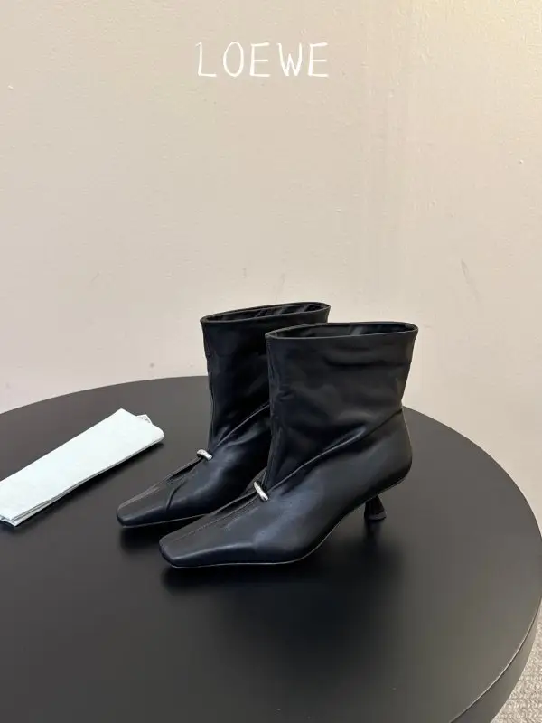Maison Margiela MM6 <отильоны с квадратным носком на каблуке — Фото 5