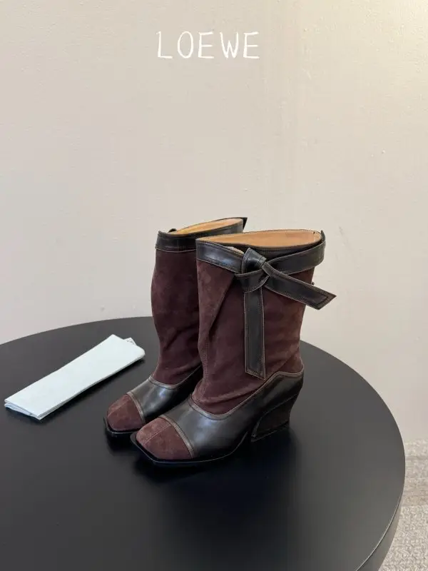 Maison Margiela MM6 <отильоны с квадратным носком на каблуке — Фото 5