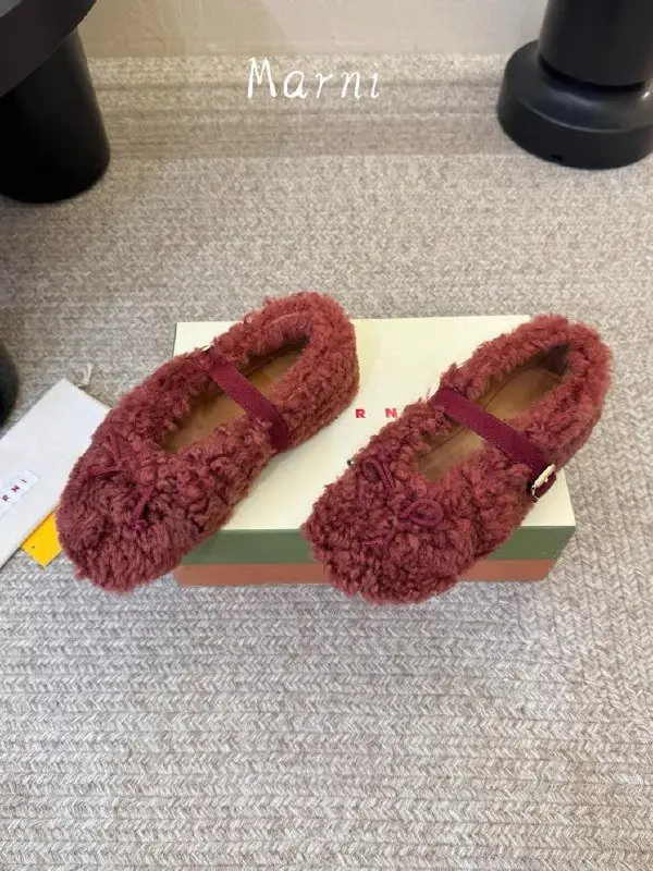 Marni Ballet shoes fur — Photo 4