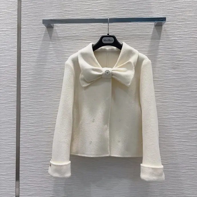 Max Mara Двостороннє кашемірове пальто з хутром лисиці — Фото 2