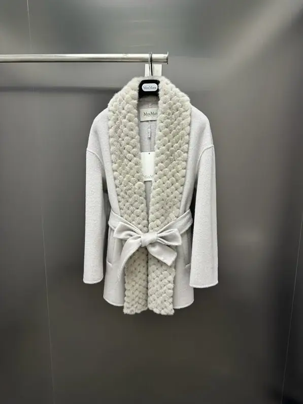 Max Mara — Bilateral cashmere coat from норковым fur