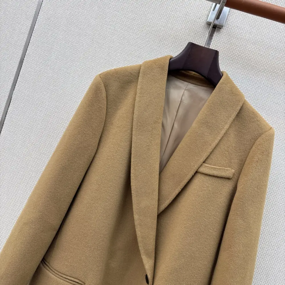 Max Mara Двустороннее шерстяное пальто — Фото 3