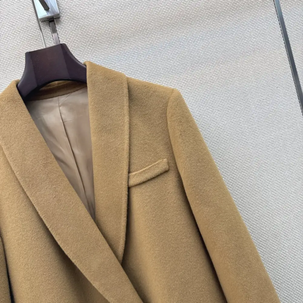Max Mara Двустороннее шерстяное пальто — Фото 4