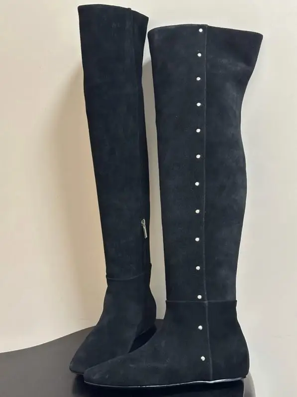 Max Mara Boots suede women's high — Photo 2