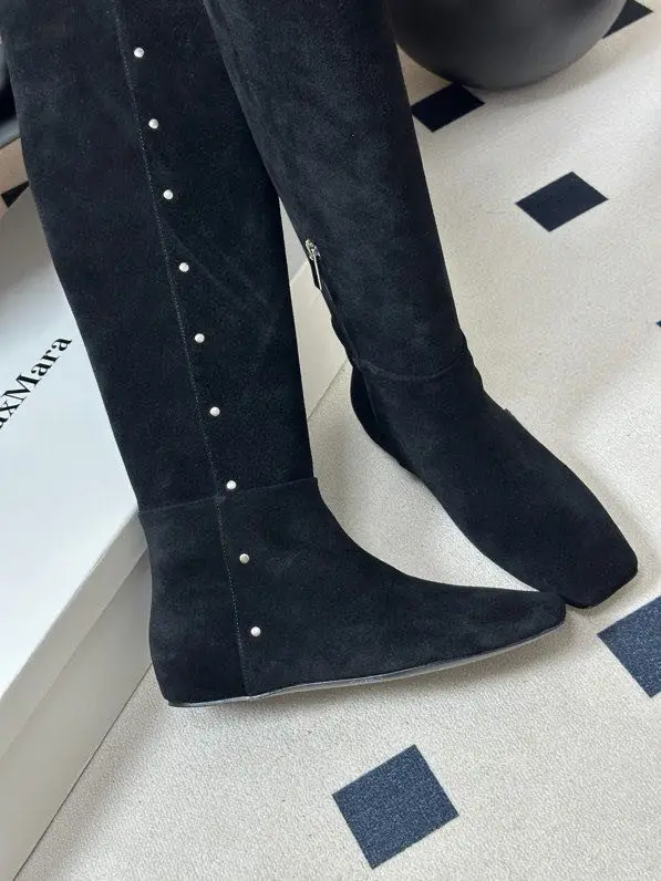 Max Mara Boots suede women's high — Photo 4