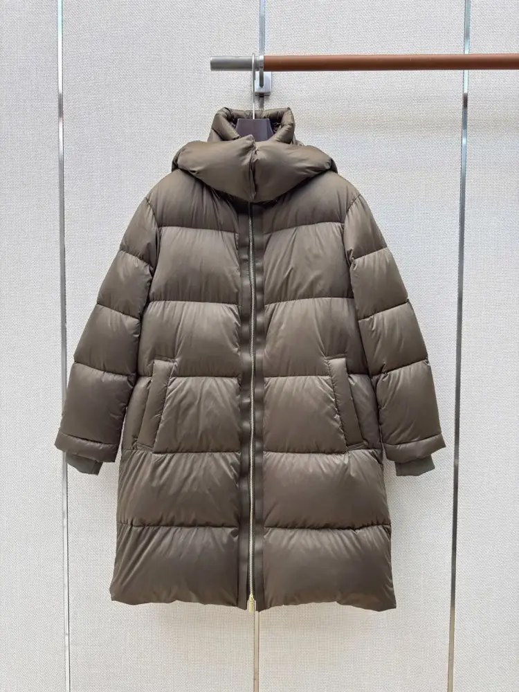 Max Mara — Пухова куртка середньої довжини з капюшоном