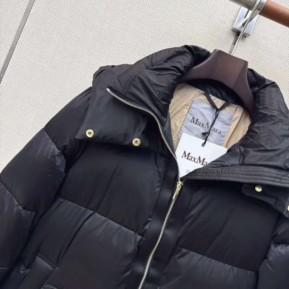 Max Mara Пухова куртка середньої довжини з капюшоном — Фото 5