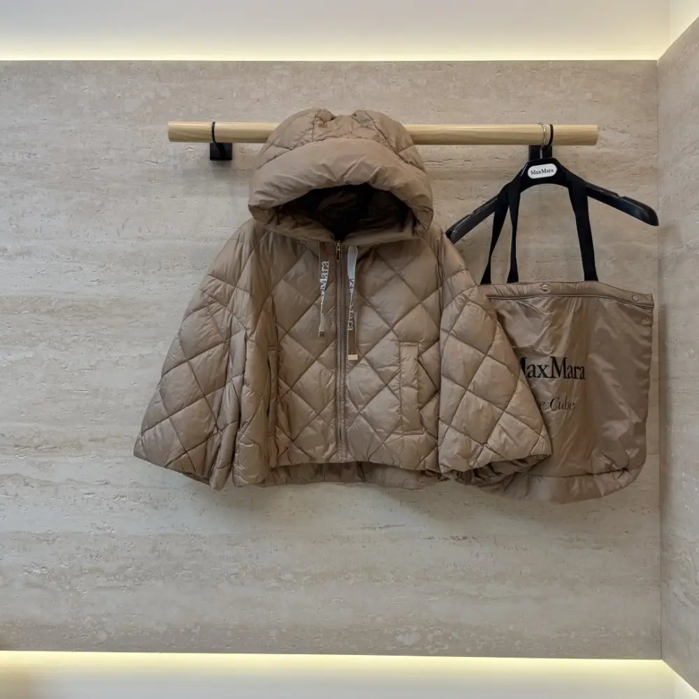 Max Mara Куртка накидка на блискавки з капюшоном — Фото 1