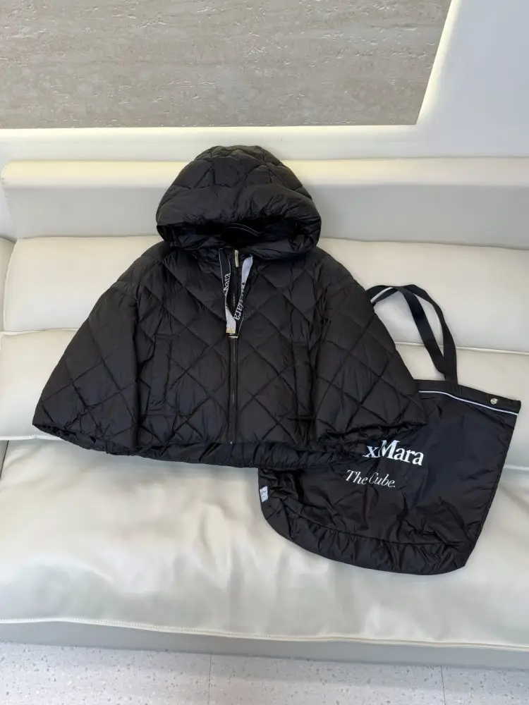 Max Mara Куртка накидка на молнии с капюшоном — Фото 3