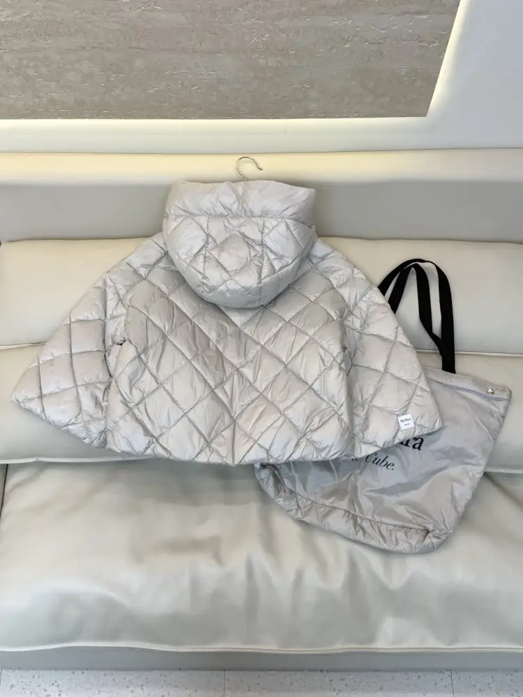 Max Mara Куртка накидка на блискавки з капюшоном — Фото 4