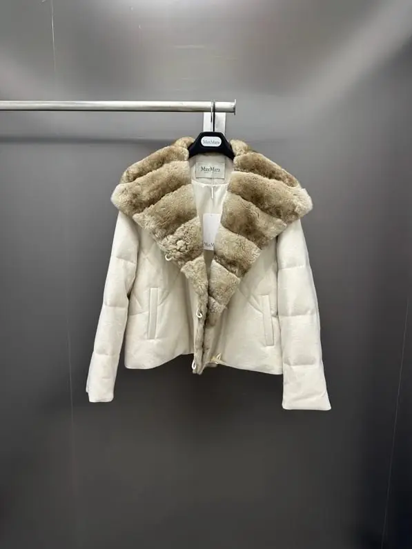 Max Mara — Куртка кашеміру на пуху з кролячому хутром