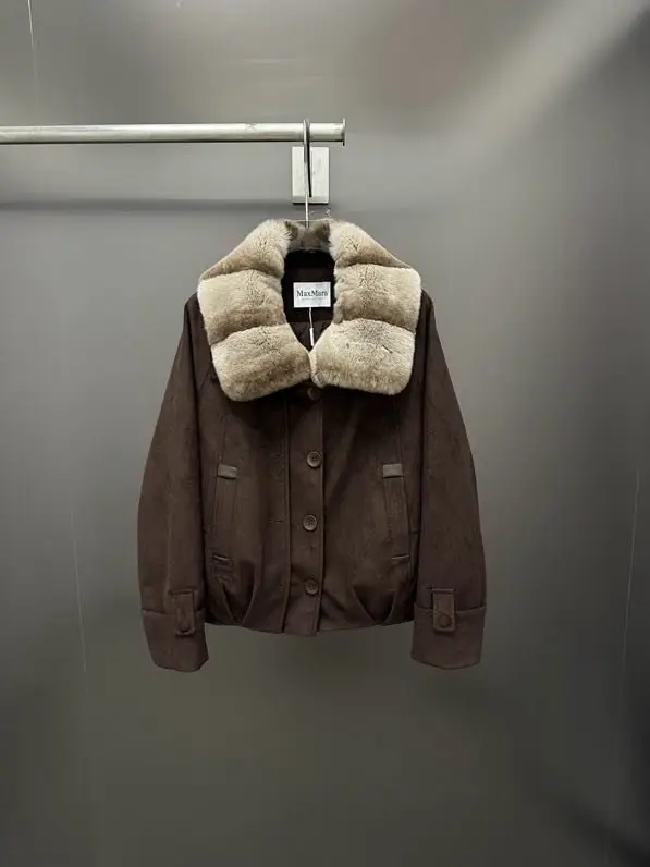 Max Mara — Куртка замшева з хутром кролика