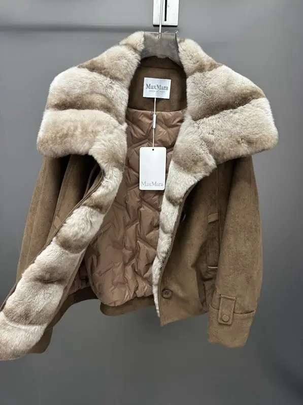 Max Mara Jacket suede from fur a rabbit — Photo 2