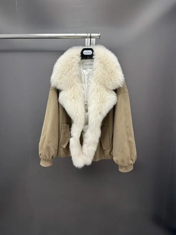 Max Mara Куртка женская на пуху с лисьим мехом — Фото 5