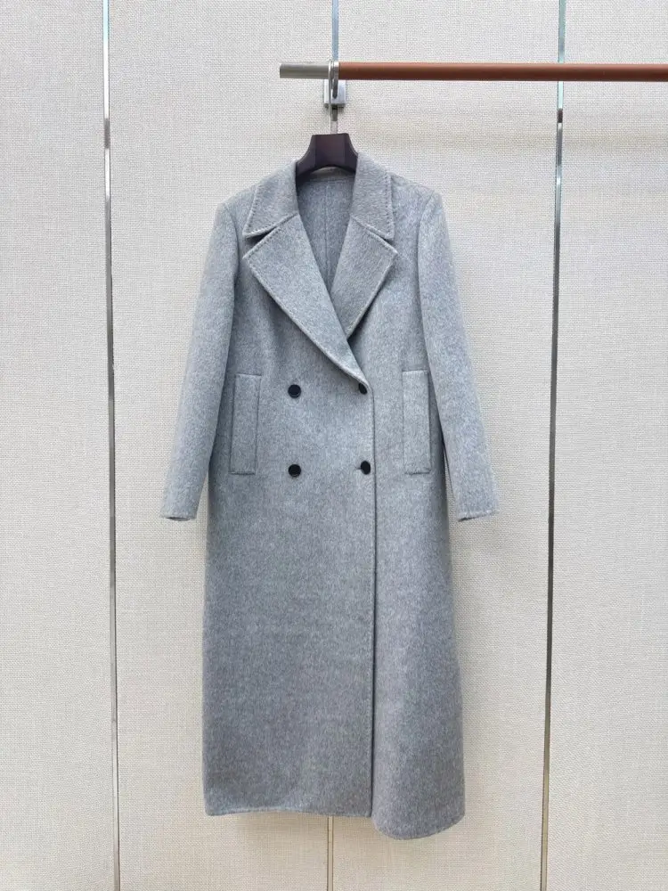 Max Mara — Длинное двустороннее шерстяное пальто