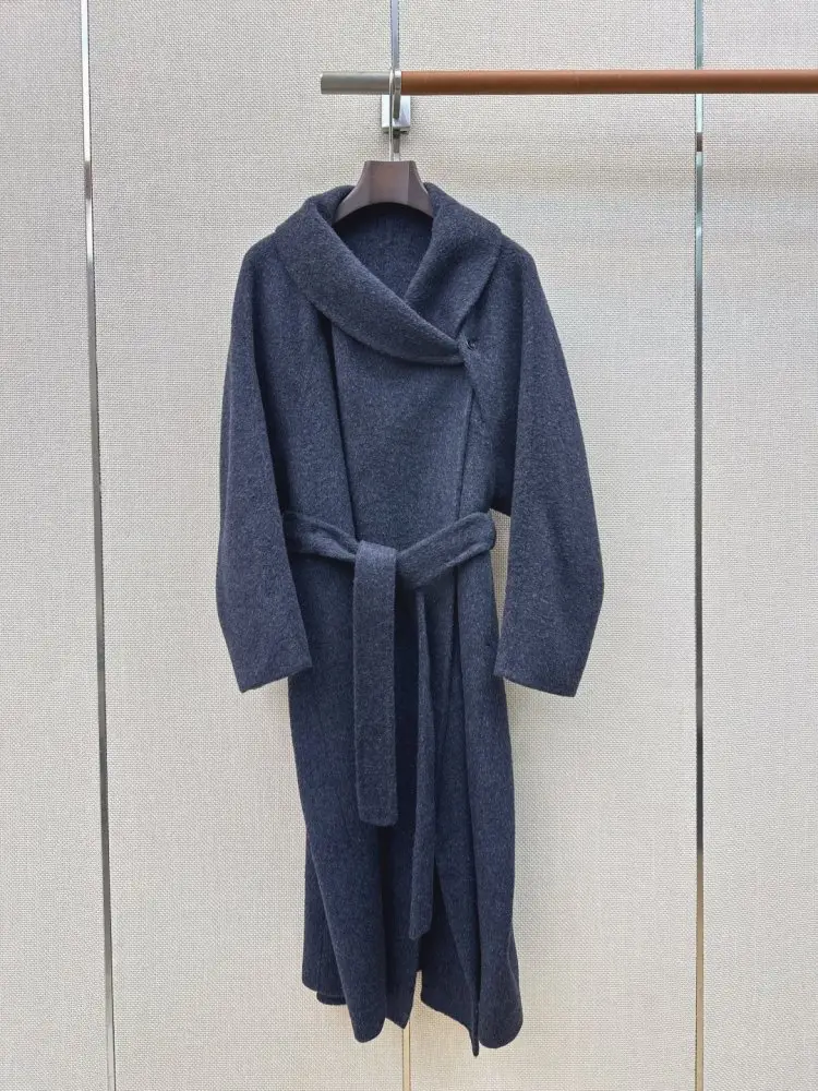Max Mara — Long bilateral wool coat