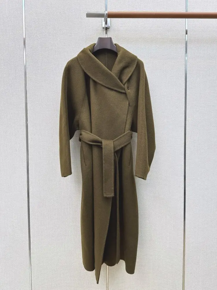 Max Mara — Длинное двустороннее шерстяное пальто
