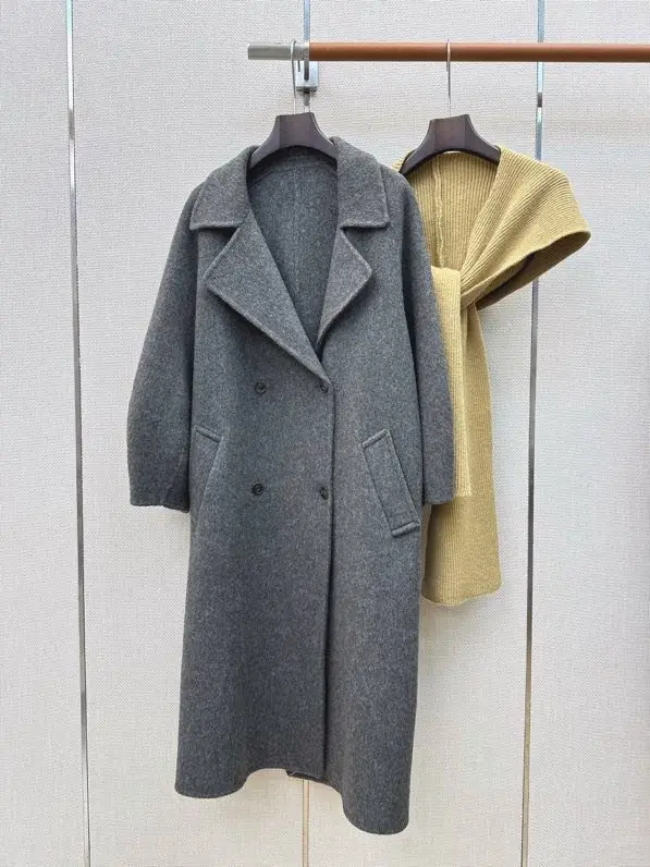 Max Mara Довге двостороннє вовняне пальто — Фото 2