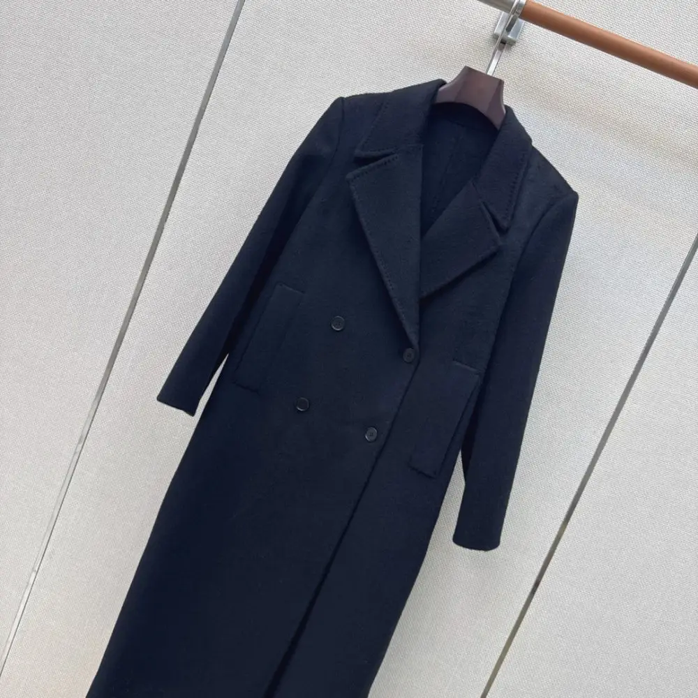 Max Mara Длинное двустороннее шерстяное пальто — Фото 2