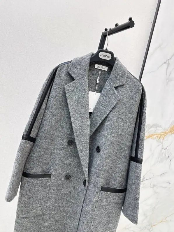 Max Mara Довге двостороннє вовняне пальто — Фото 2