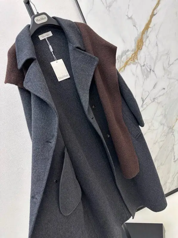 Max Mara Довге двостороннє вовняне пальто — Фото 3
