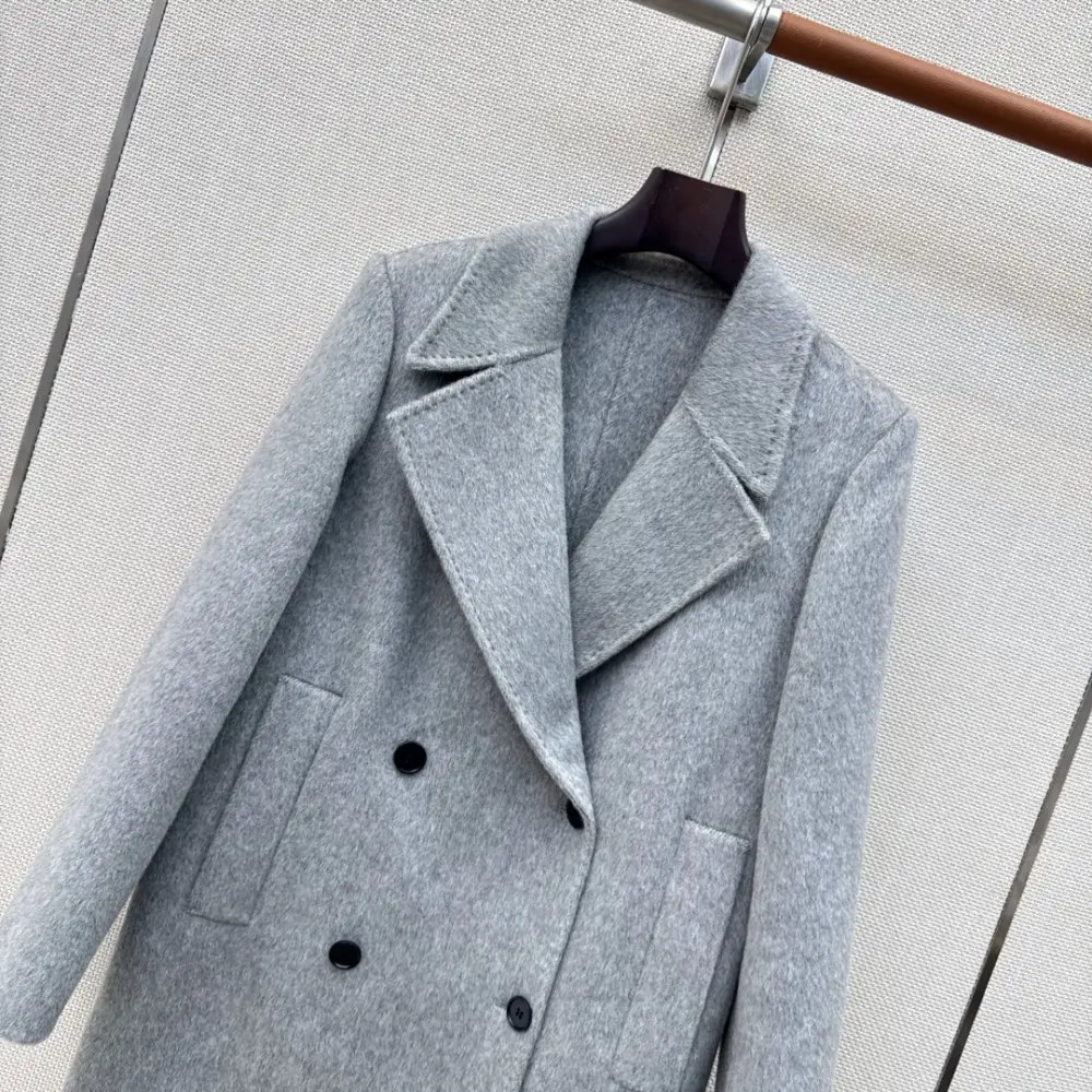 Max Mara Довге двостороннє вовняне пальто — Фото 3